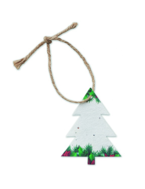 Logotrade promotional giveaway picture of: Seed paper Xmas ornament