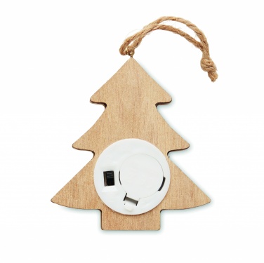 Logo trade promotional giveaway photo of: Wooden weed tree with lights