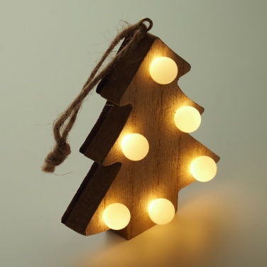 Logo trade corporate gift photo of: Wooden weed tree with lights