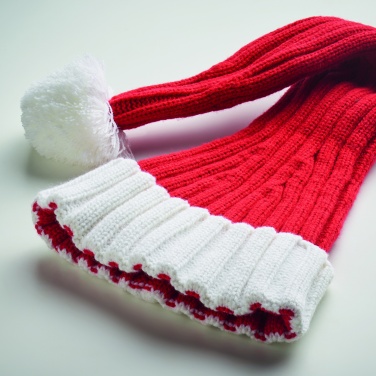 Logo trade promotional giveaways picture of: Long Christmas knitted beanie