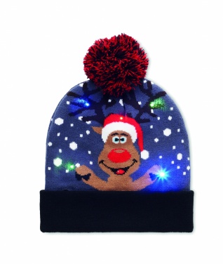 Logotrade business gift image of: Christmas knitted beanie LED