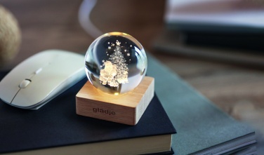 Logo trade promotional giveaways picture of: Christmas LED crystal ball