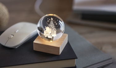 Logo trade promotional item photo of: Christmas LED crystal ball