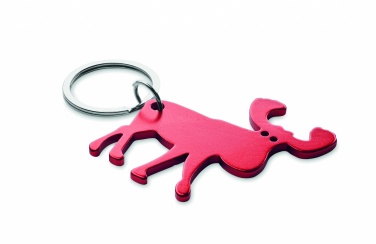 Logo trade promotional products image of: Recycled aluminium key ring Pori