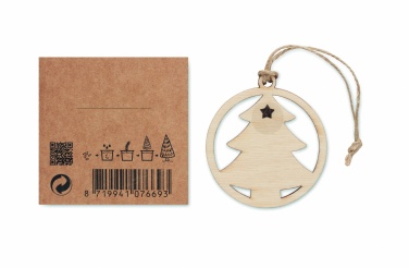 Logotrade promotional giveaway image of: Wooden tree shape hanger