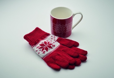 Logotrade promotional merchandise image of: Winter gift mug and gloves set