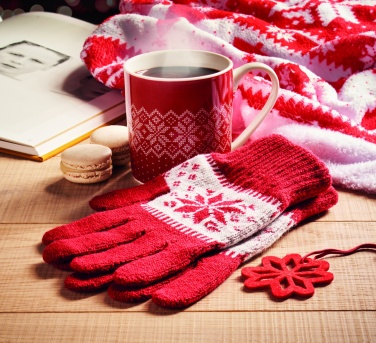 Logotrade promotional product picture of: Winter gift mug and gloves set