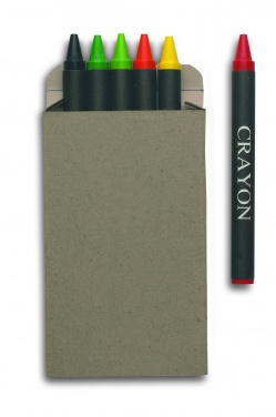 Logotrade promotional giveaway picture of: Carton of 6 wax crayons