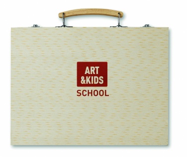 Logo trade promotional merchandise picture of: Artist's set in wooden box