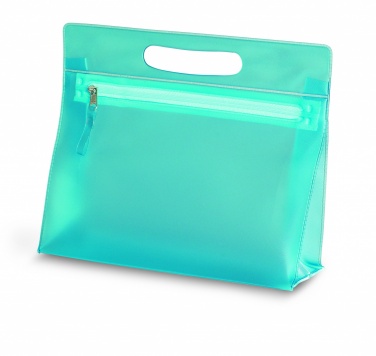 Logo trade promotional giveaways image of: Transparent cosmetic pouch