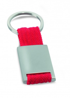 Logotrade advertising product image of: Metal rectangular key ring Espoo