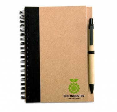 Logotrade advertising products photo of: B6 recycled notebook with pen