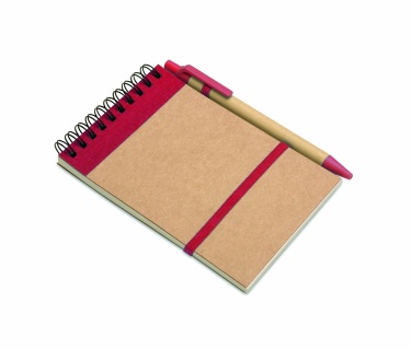 Logotrade promotional items photo of: A6 recycled notepad with pen