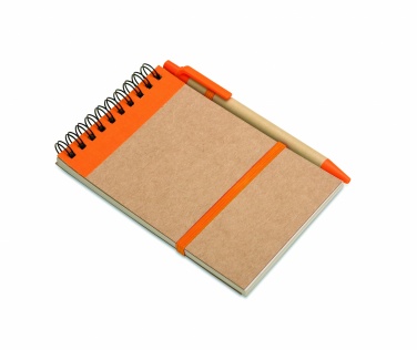 Logotrade advertising products photo of: A6 recycled notepad with pen