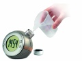 Water powered LCD desk clock, Matt Silver