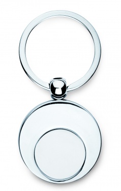 Logo trade corporate gift photo of: Metal key ring with token Tampere