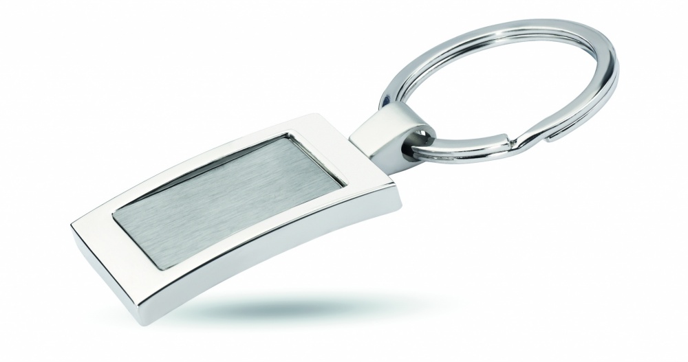 Logo trade corporate gifts picture of: Metal key ring Turku