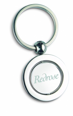 Logo trade promotional merchandise picture of: Globe metal key ring  WORLD