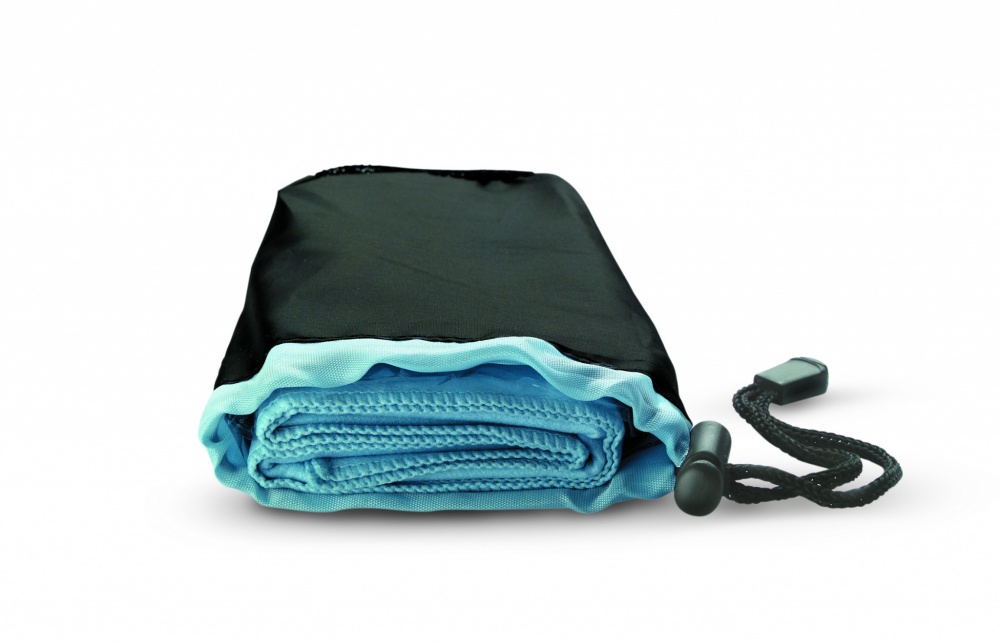 Logotrade corporate gift image of: Sport towel in nylon pouch