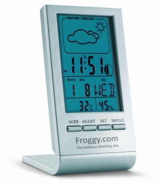 Logotrade promotional merchandise picture of: Weather station with blue LCD