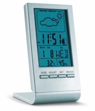 Logotrade corporate gifts photo of: Weather station with blue LCD