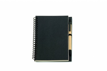 Logo trade promotional giveaway photo of: B6 Recycled notebook with pen