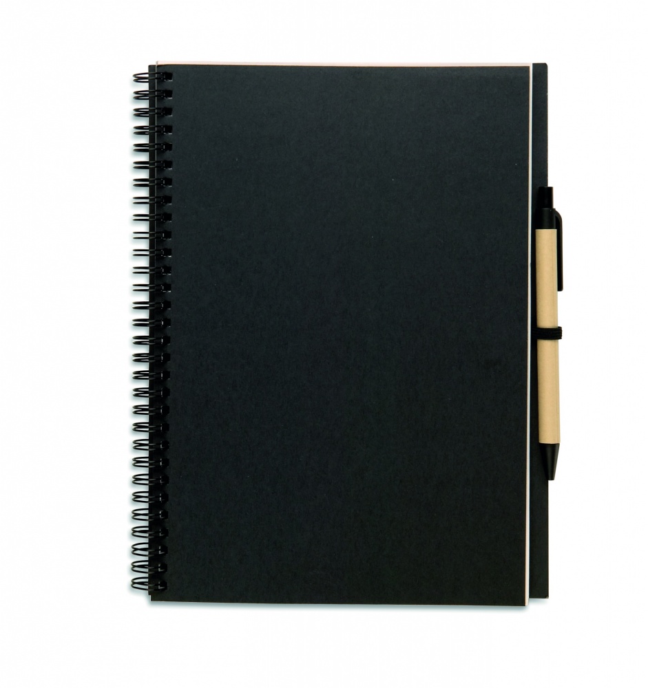 Logotrade promotional gift image of: Recycled notebook with pen