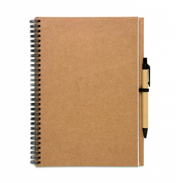 Logotrade corporate gift picture of: Recycled notebook with pen