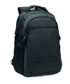 600D RPET laptop backpack, Black