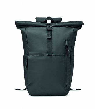 Logo trade business gift photo of: 300D RPET rolltop backpack