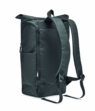 Logotrade promotional giveaway image of: 300D RPET rolltop backpack