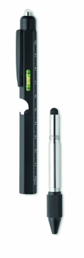 Logo trade promotional gift photo of: Spirit level pen with ruler