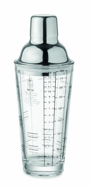 Logotrade advertising product image of: Glass cocktail shaker 400 ml