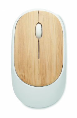 Logo trade corporate gifts picture of: Wireless mouse in bamboo