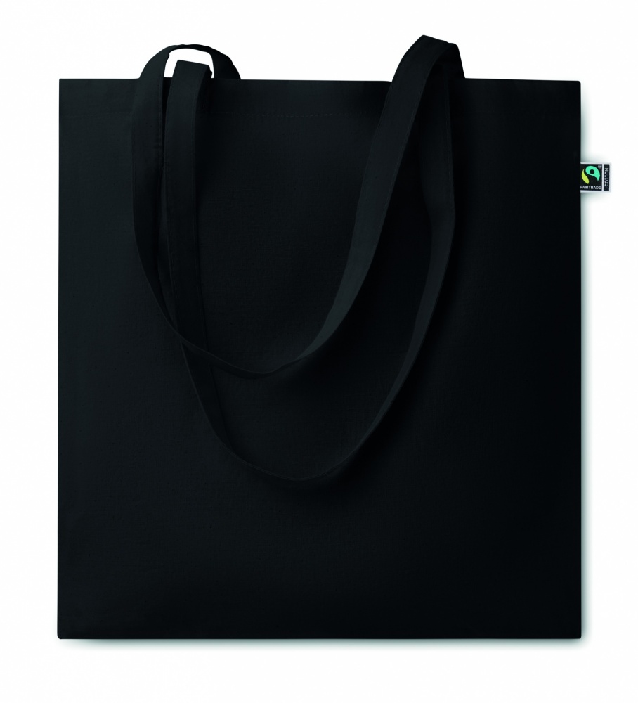 Logo trade promotional giveaways image of: Fairtrade shopping bag140gr/m²