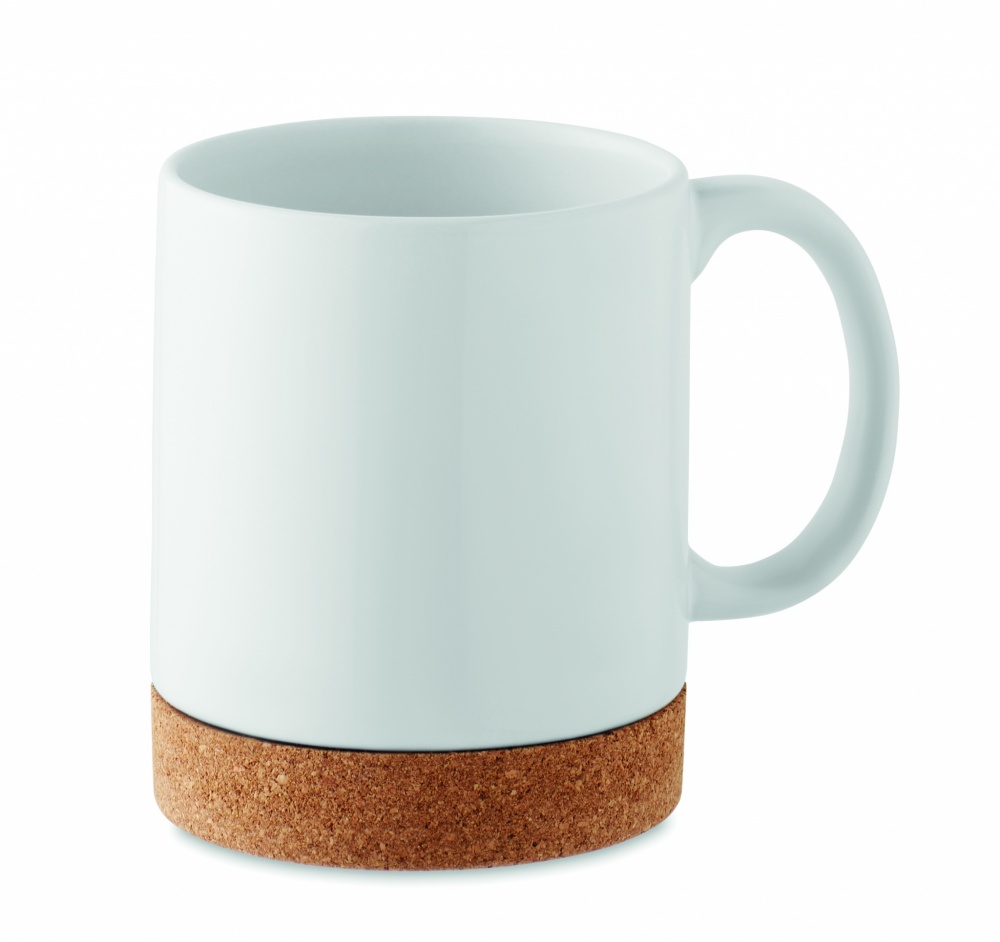 Logotrade advertising product picture of: Ceramic cork mug 280 ml