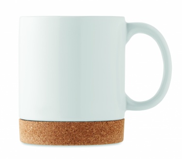 Logo trade promotional item photo of: Ceramic cork mug 280 ml