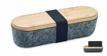 Logotrade corporate gift picture of: RPET felt pencil case with lid