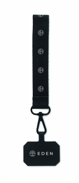 Logo trade promotional merchandise photo of: Polyester phone wrist strap