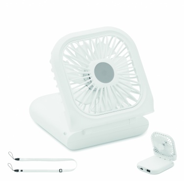 Logo trade promotional merchandise image of: Portable foldable or desk fan