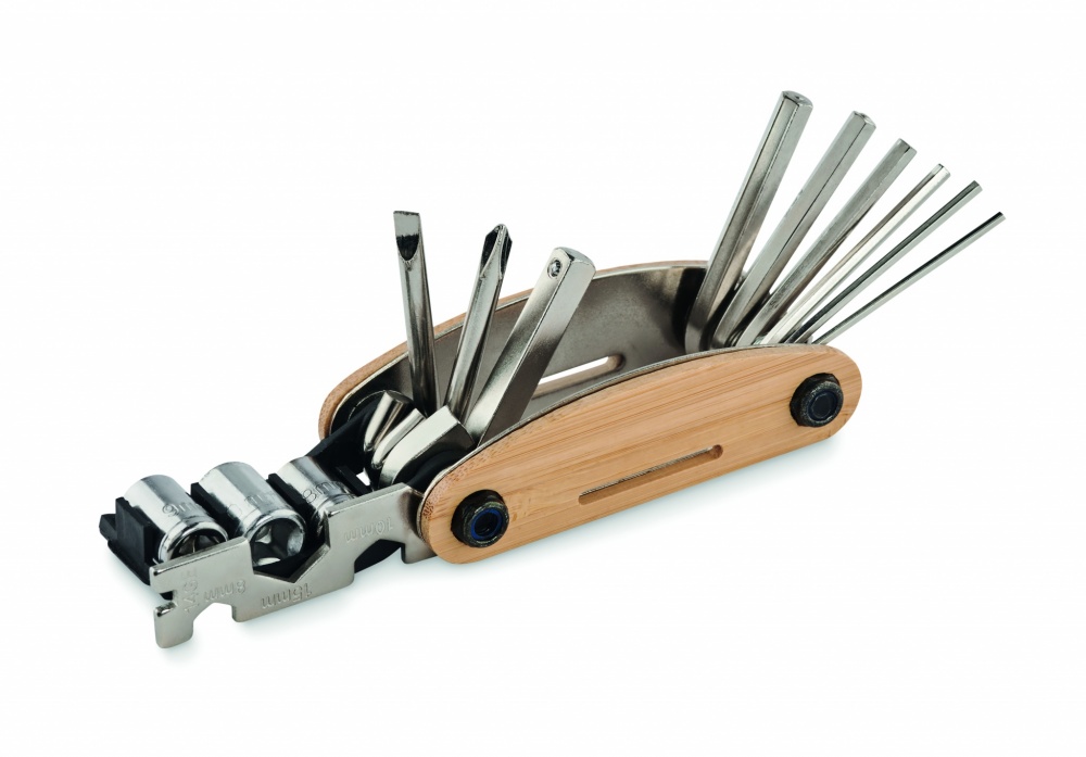 Logo trade business gift photo of: Multi tool pocket in bamboo