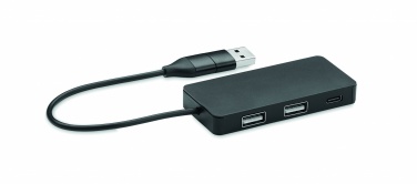 Logotrade promotional merchandise photo of: 3 port USB hub with 20cm cable