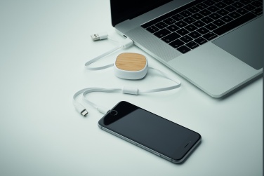 Logo trade promotional gifts picture of: Retractable charging USB cable