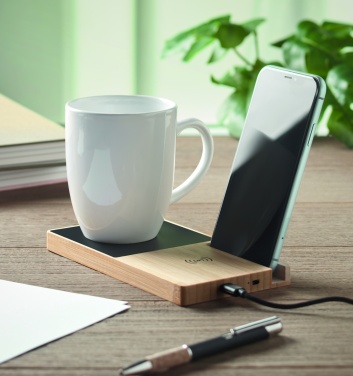 Logo trade promotional merchandise image of: 1Wireless charger mug warmer