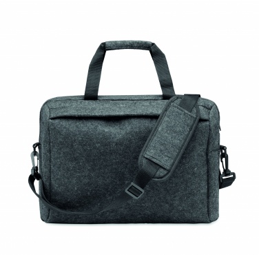 Logo trade promotional giveaways image of: 15 inch RPET felt laptop bag