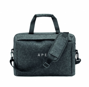 Logo trade promotional gifts image of: 15 inch RPET felt laptop bag