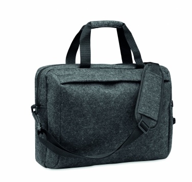 Logo trade promotional giveaway photo of: 15 inch RPET felt laptop bag