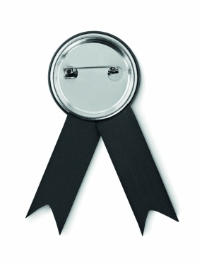 Logo trade advertising products picture of: Ribbon style badge pin