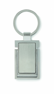 Logo trade business gift photo of: Metal key ring phone stand Seinajoki