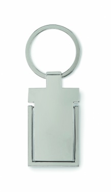 Logo trade promotional merchandise photo of: Metal key ring phone stand